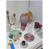 Image 4 : Huge home decor lot, ceramic pumpkin centerpiece, vase, candle stick holders, cookie jar, dessert di