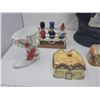 Image 2 : Home decorations dolphin lamp, cottageware cream & sugar, Porcelain Japan boot and cute nutcracker-e