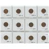 Image 1 : Lot Of (3) 1 Cent Coins 1961D-1964D + 1972-1975 + 1976D-1979D