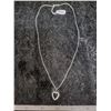 Image 2 : Sterling (.925) silver chain with heart pendant