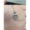 Image 3 : Sterling (.925) silver chain with heart pendant