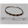 Image 2 : 26. Sterling and amber tennis bracelet, 7”