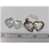 Image 1 : 28. Sterling silver heart pendants (2)