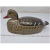 Image 1 : 32. Duck decoy, wood, hand carved, signed by Cecile Robbins, Harbor Beach Minn.