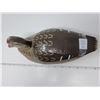 Image 2 : 32. Duck decoy, wood, hand carved, signed by Cecile Robbins, Harbor Beach Minn.