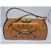 Image 2 : 43. Handcrafted tooled leather handbag