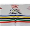 Image 2 : 45. Calgary Olympics scarf, 1988, made in Japan, 27” square