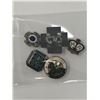Image 2 : 62. Lot of Sterling lapel pins (5)