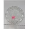 Image 3 : 121. Pressed glass cake plate, 10”, “Feather”, McKee brothers, 1896-1905