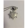 Image 3 : 129. Sterling silver necklace, 16” with sterling sun pendant