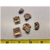 Image 2 : Lot of copper “facial” clip earrings (3pair)