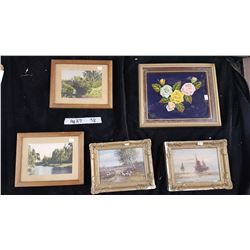 Lot Various Framed Wall Hangings