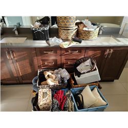 Slippers, Hat Boxes, Scarves and Baskets