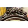 Image 2 : ANTIQUE STYLE CARVED BACK LOVE SEAT, 48" WIDE