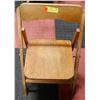 Image 1 : ANTIQUE WOODEN CHILDREN’S FOLDING CHAIR