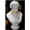Image 1 : LARGE MOZART BUST STATUE. 18" TALL