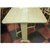 Image 1 : VINTAGE SOLID WOOD DROP LEAF TABLE WHITE