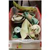 Image 1 : TUB OF ASSORTED ANTIQUE CHINA POTTERY ITEMS & MORE