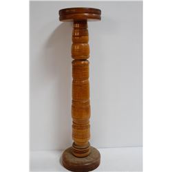 ANTIQUE WOODEN CANDLE OR PLANT  STAND