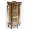 Image 1 : VINTAGE CURVED GLASS SMALL CURIO CABINET