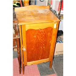 ANTIQUE  SOLID WOOD CABINET. 20 X 16 X 36
