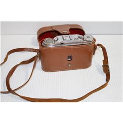1950S ANSCO SPEEDEX GERMAN FOLDING CAMERA IN CASE