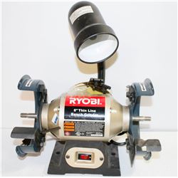 RYOBI 6” BENCH GRINDER WITH LIGHT