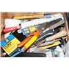 Image 1 : LARGE BOX OF ASSORTED NEW AND USED TOOLS