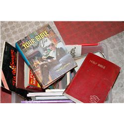 BIN OF ASSORTED VINTAGE BOOKS