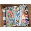 Image 1 : BOX OF ASSORTED VINTAGE FABRIC