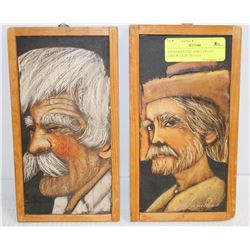 HAND PAINTED AND CARVED GREEK TILES SIGNED