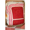 Image 1 : BOX OF HAND MADE THROWS AND BLANKETS