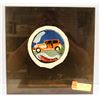 Image 1 : PAINTING OF VINTAGE CAR ON BLACK PLEXI. 12 X 12