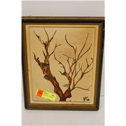 SMALL TREE PAINTING ORIGINAL. 10X 12