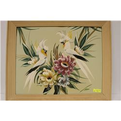 ORIGINAL ACRYLIC ON BOARD PAINTING OF TROPICAL