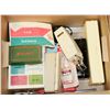 Image 1 : BOX OF ASSORTED VINTAGE SEWING MACHINE ACCESSORIES