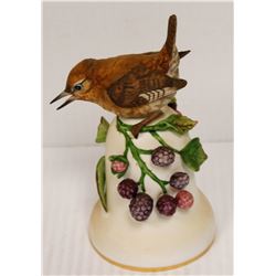 JAPANESE PORCELAIN BIRD BELL COLLECTIBLE IN BOX