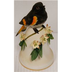 JAPANESE PORCELAIN BIRD BELL COLLECTIBLE IN BOX