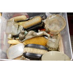 BIN OF ASSORTED LADIES NIGHT STAND ACCESSORIES