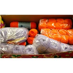 LARGE BOX OF VINTAGE YARN
