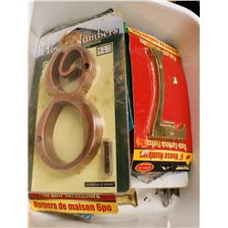 ASSORTED BRASS NUMBER PLAQUES