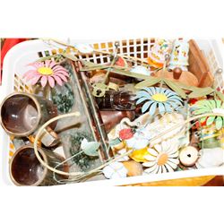 ASSORTED ORNAMENTS CUPS PEPPER MILLS AND MORE