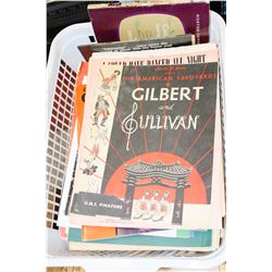 BIN OF ASSORTED SHEET MUSIC VINTAGE