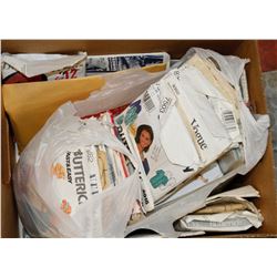 BOX OF ASSORTED VINTAGE PATTERNS