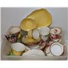 Image 1 : ASSORTED ANTIQUE TEA CUPS TEA POT CREAMER ETC