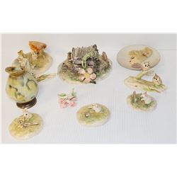 BIN OF ASSORTED ORNAMENTS