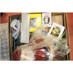 BOX OF  VINTAGE CHRISTMAS ORNAMENTS