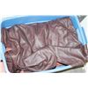 Image 1 : LARGE BROWN TANNED LEATHER HIDE FOR UPHOLSTERY