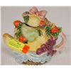 Image 1 : COLLECTIBLE FRUIT TEA POT WITH LID HERITAGE MINT