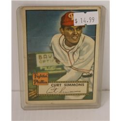 1952 TOPPS BASEBALL CURT SIMMONS
